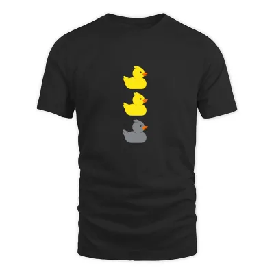 Men's Black Duck Duck Gray Duck Minnesota T-Shirt