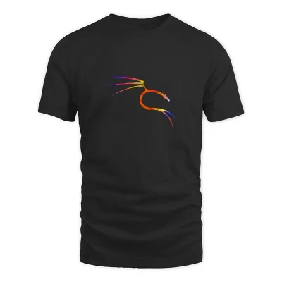 Men's Black Kali Linux - Abstract Colors T-Shirt