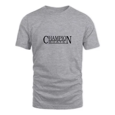 Men's Grey Champion-boats_black T-Shirt