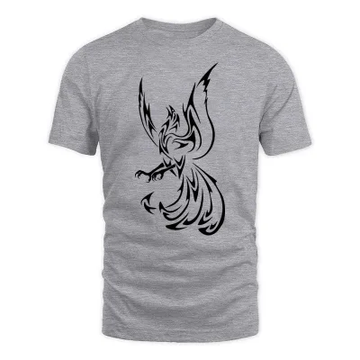 Men's Grey Phoenix Tribal T-Shirt