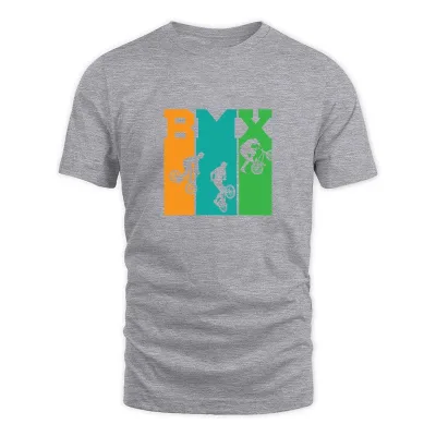 Men's Grey Retro Bmx Gift Idea Shirt T-Shirt