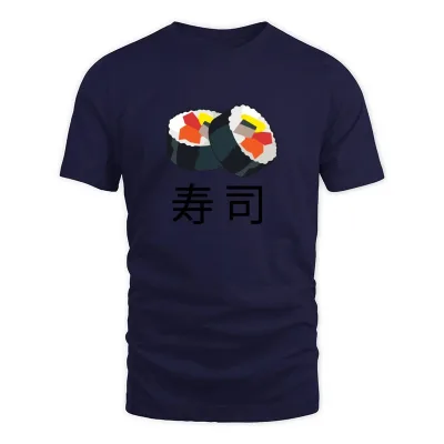 Men's Navy SUSHI - JAPANESE T-Shirt